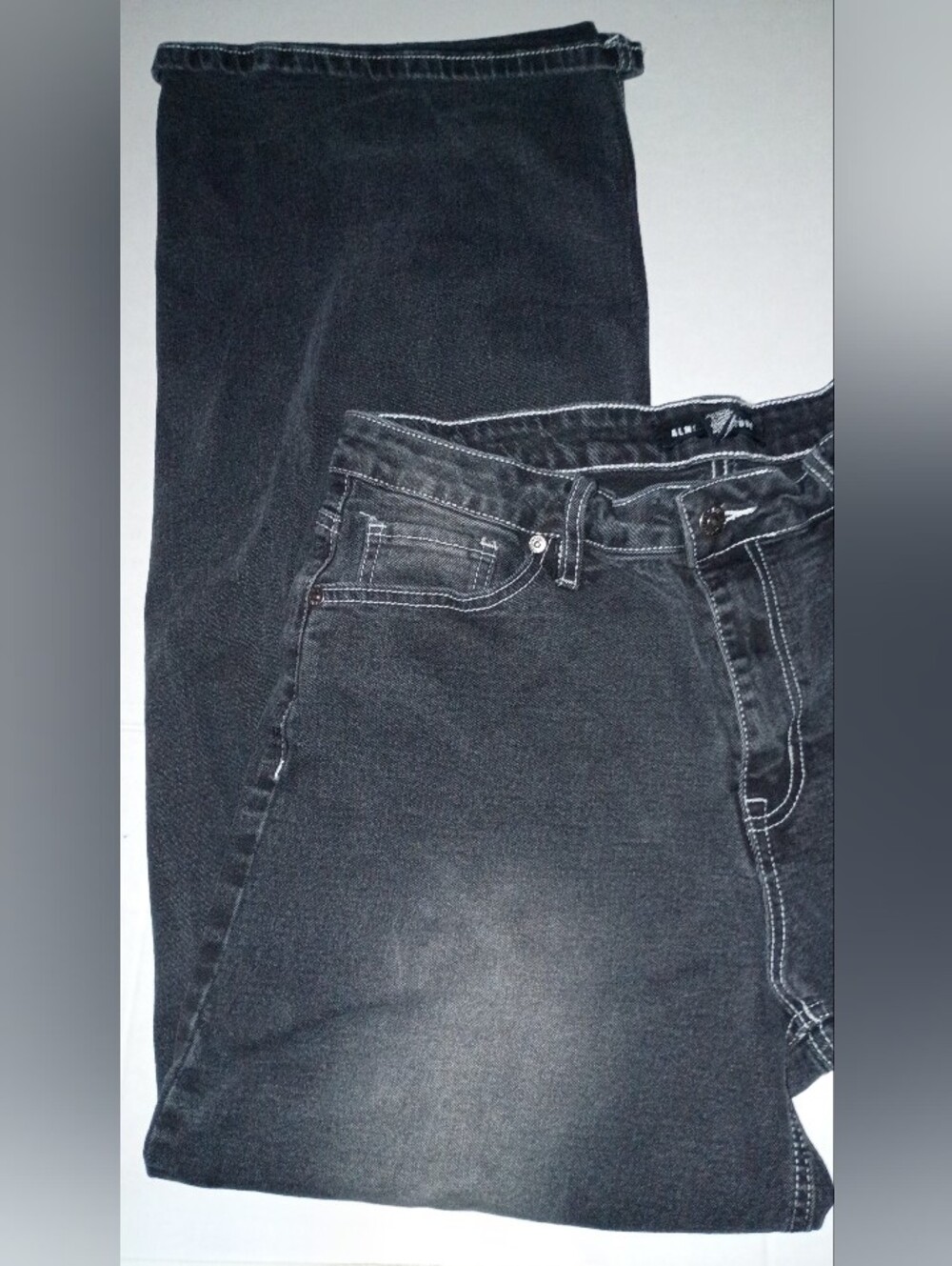 Almost Famous Black Denim Jeans w/ ultra high waist - Juniors size 13